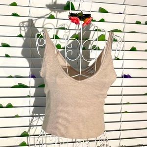 Guess light tan/wheat color soft knit top